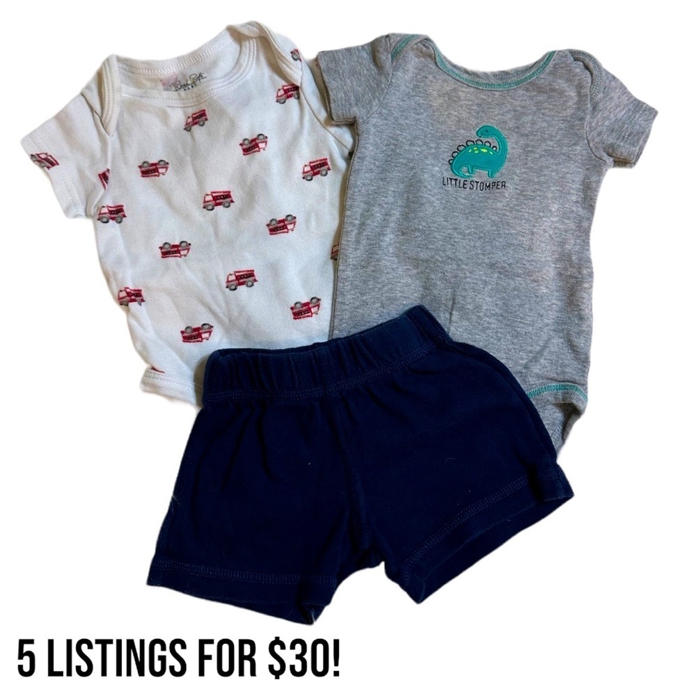 baby boy matching outfits set 
Size 0-3 months